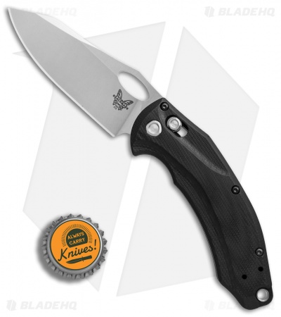 Benchmade Mini Loco AXIS Lock Knife Black G-10 (3.38" Stonewash) 818