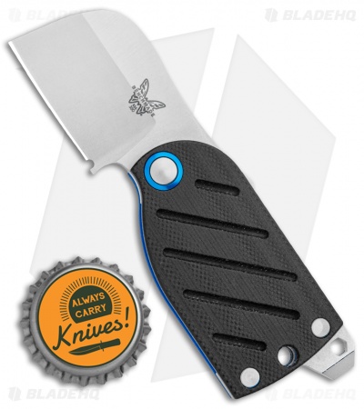 Benchmade Aller Friction Folder Knife Black/Blue G-10 (1.6" Satin) 380
