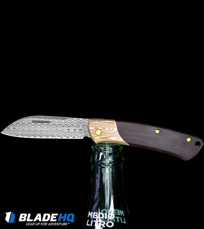 Benchmade Gold Class Proper Slip Joint Knife Black/Burgundy Micarta (2.8 Dama)