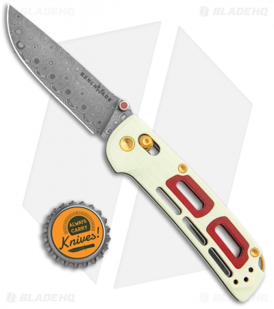 Benchmade Nakamura Limited Edition Saibu AXIS Lock Knife Ivory/Crimson G-10