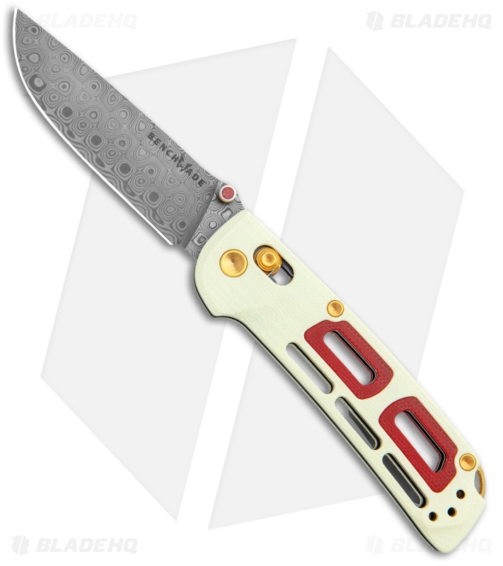 Benchmade Nakamura Saibu AXIS Lock Knife Ivory/Crimson G-10