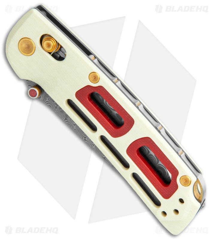 Benchmade Nakamura Saibu AXIS Lock Knife Ivory/Crimson G-10 - Blade HQ