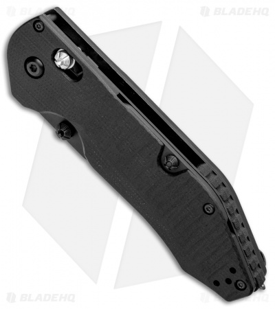 Benchmade Outlast OPTION Lock Rescue Knife Black G-10 (3.6" Black) 365BK