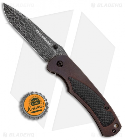 Benchmade Pinnacle Gold Class Knife w/ Damascus Blade & Titanium Handle 750-101