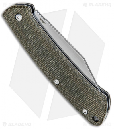 Benchmade Proper Clip Point Slip Joint Knife Canvas Micarta (2.8" Satin) 318