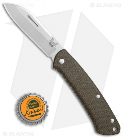 Benchmade Proper Slip Joint Knife Canvas Micarta (2.8" Satin) 319