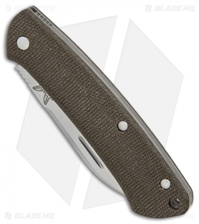 Benchmade Proper Slip Joint Knife Canvas Micarta (2.8" Satin) 319