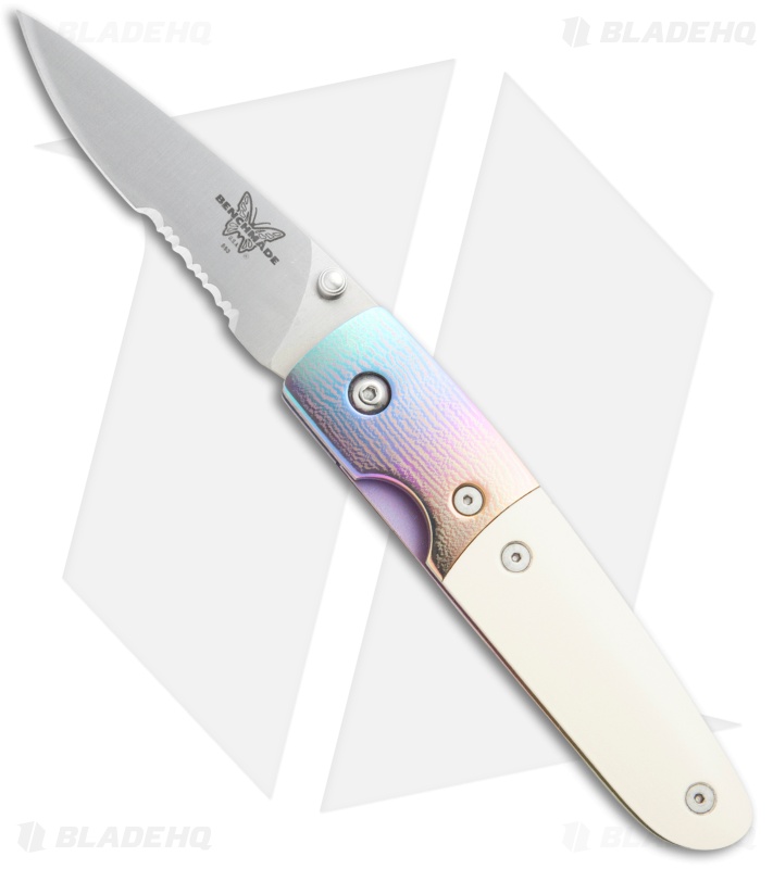 Vintage Benchmade Mel Pardue 850S Liner Lock Knife (2.8" Satin Serr)