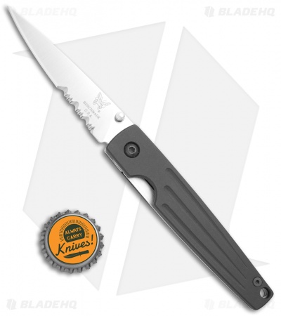 Vintage Benchmade Mini Spike 640S-BLK Liner Lock Knife (3.375" Satin Serr)