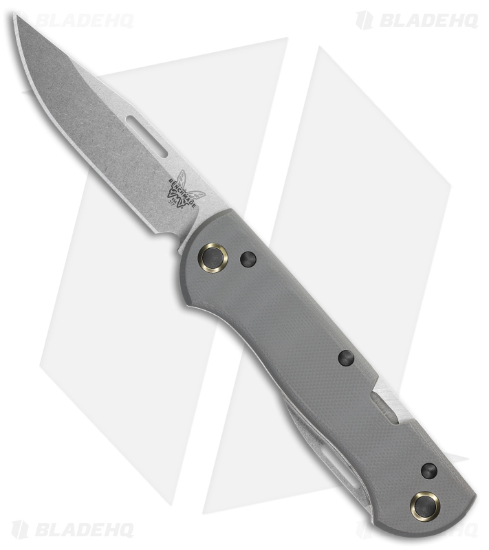 Benchmade Weekender Slip Joint Knife Cool Gray G-10 (3" SW) 317