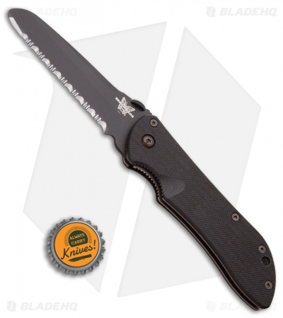Vintage Benchmade Rescue Stryker Liner Lock Knife (3.625" Satin Serr) 914FSBT