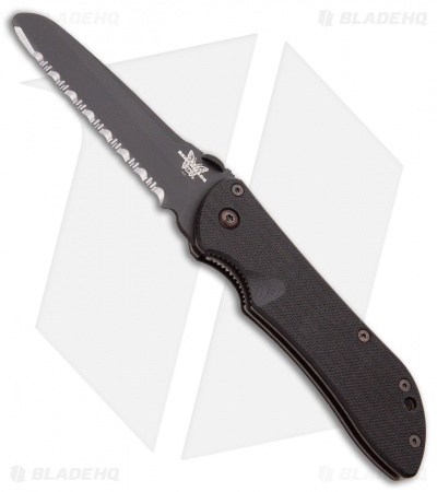 Vintage Benchmade Rescue Stryker Liner Lock Knife (3.625" Satin Serr) 914FSBT