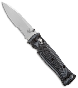 Benchmade Pardue Drop Point AXIS Lock Knife G-10 (3.25" Stonewash Serr) 531S