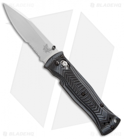 Benchmade Pardue Drop Point AXIS Lock Knife G-10 (3.25" Stonewash Serr) 531S