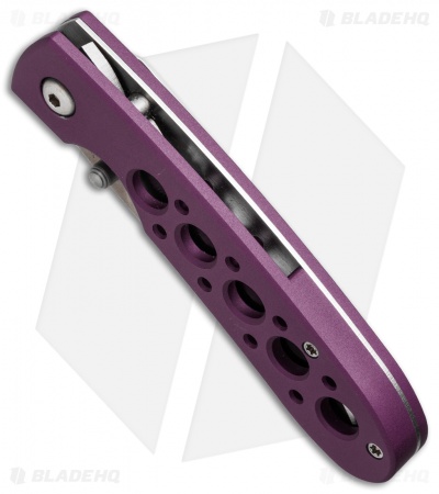 Vintage Benchmade Leopard 612S-PUR Liner Lock Knife (3.0" Satin Serr)