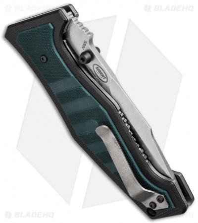 Benchmade Vicar Liner Lock Knife Green/Black G-10 (3.86" Stonewash) 757