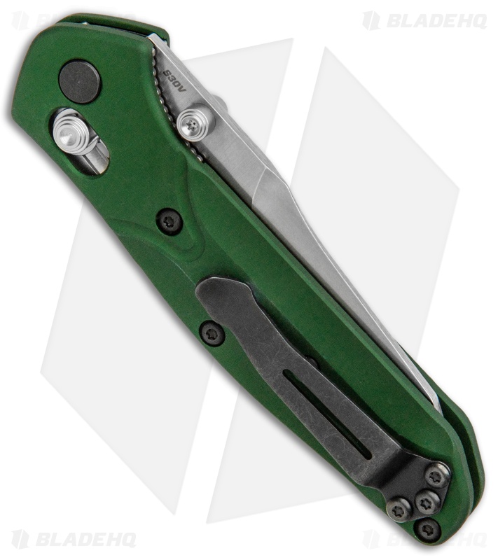 Benchmade 945 Mini Osborne AXIS Lock Knife Green (2.9" Satin)