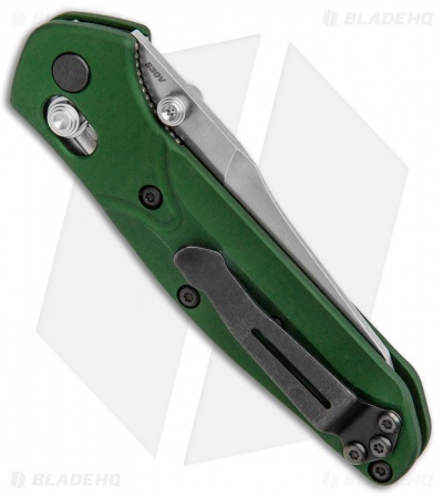 Benchmade 945 Mini Osborne AXIS Lock Knife Green (2.9" Satin)