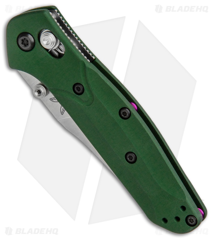 Benchmade 945 Mini Osborne AXIS Lock Knife Green (2.9" Satin)