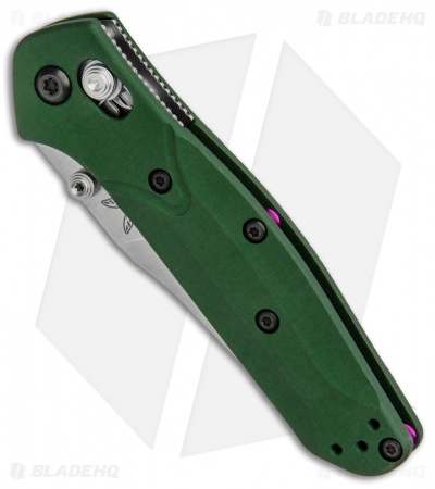 Benchmade 945 Mini Osborne AXIS Lock Knife Green (2.9" Satin)