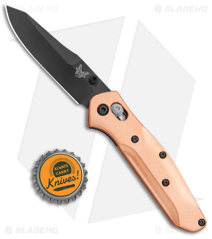 Flytanium Copper Scales + Benchmade 945 Mini Osborne Knife (2.9" Black)