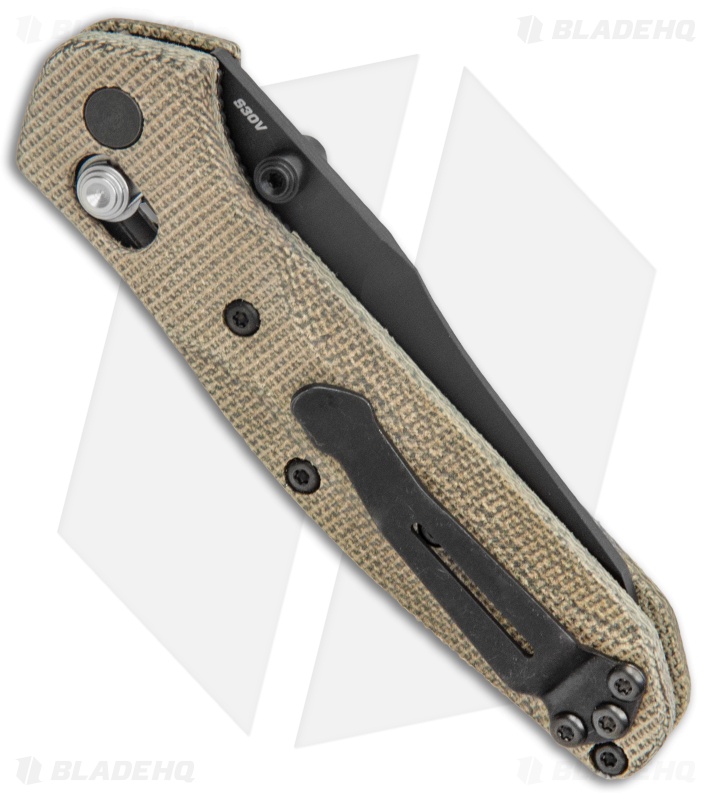  Flytanium Green Micarta Scales + Benchmade 945 Mini Osborne Knife (2.9" Black)
