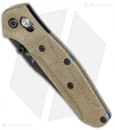  Flytanium Green Micarta Scales + Benchmade 945 Mini Osborne Knife (2.9" Black)