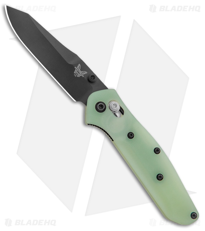 Flytanium Jade G-10 Benchmade Mini Osborne Knife - Blade HQ