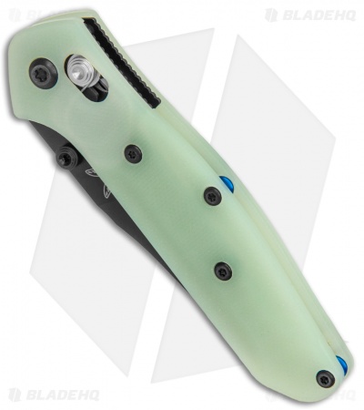 Flytanium Jade G-10 Scales + Benchmade 945 Mini Osborne Knife (2.9" Black)