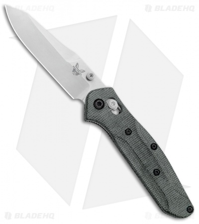 Flytanium Custom Black Micarta Scales for Benchmade Mini Osborne 945