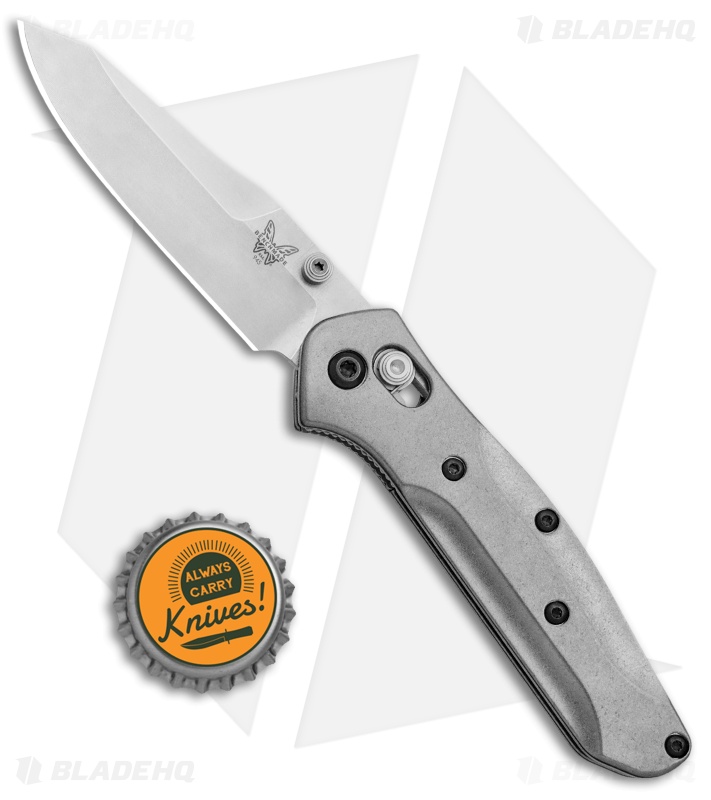 Flytanium Titanium Scales + Benchmade 945 Mini Osborne Knife (2.9" Satin)
