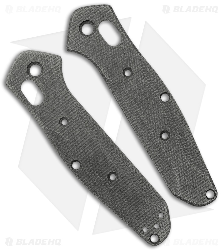 Flytanium Custom Black Micarta Scales for Benchmade Mini Osborne 945