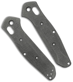 Flytanium Custom Black Micarta Scales for Benchmade Mini Osborne 945