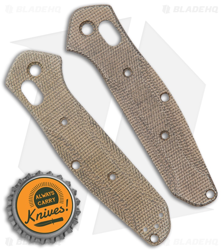 Flytanium Custom Green Micarta Scales for Benchmade Mini Osborne 945