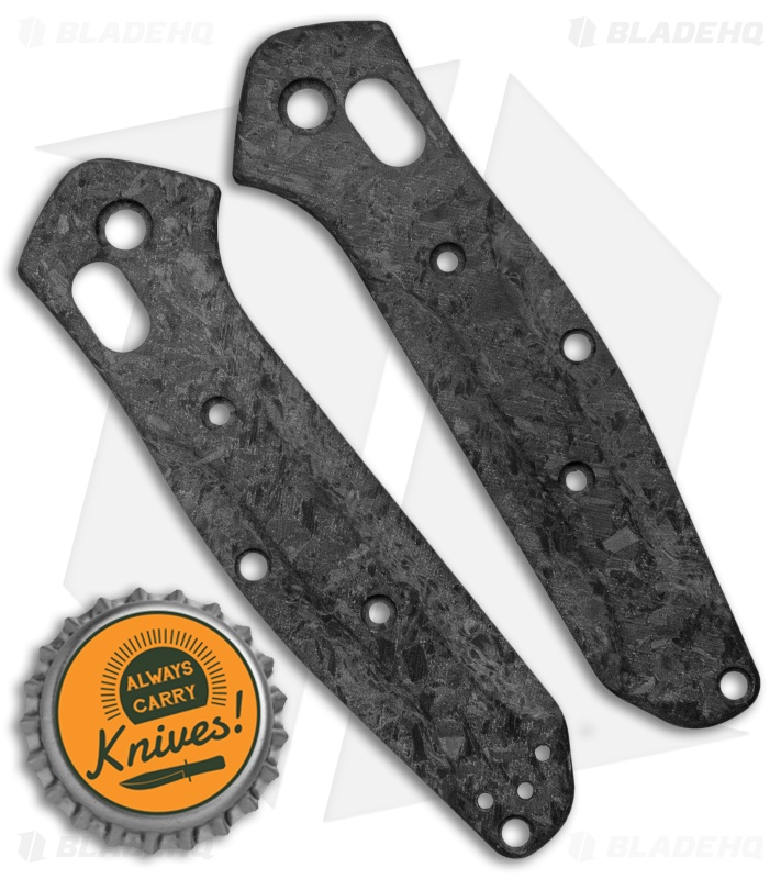 Flytanium Custom Shredded Carbon Fiber Scales for Benchmade Mini Osborne 945