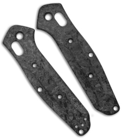 Flytanium Custom Shredded Carbon Fiber Scales for Benchmade Mini Osborne 945