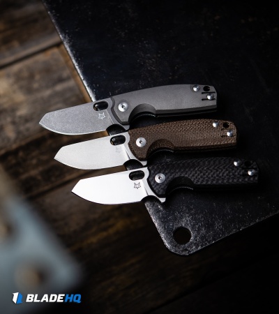 Fox Knives Baby Core Mini Liner Lock Knife Natural Micarta (2.4" Acid SW)