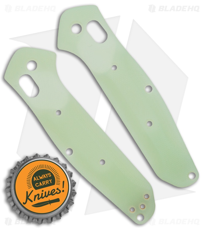 Flytanium Custom Natural Jade G-10 Scales for Benchmade Mini Osborne 945