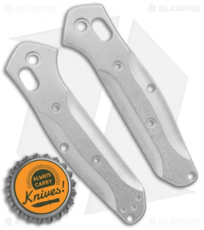 Flytanium Custom Titanium Stonewash Scales for Benchmade Mini Osborne 945