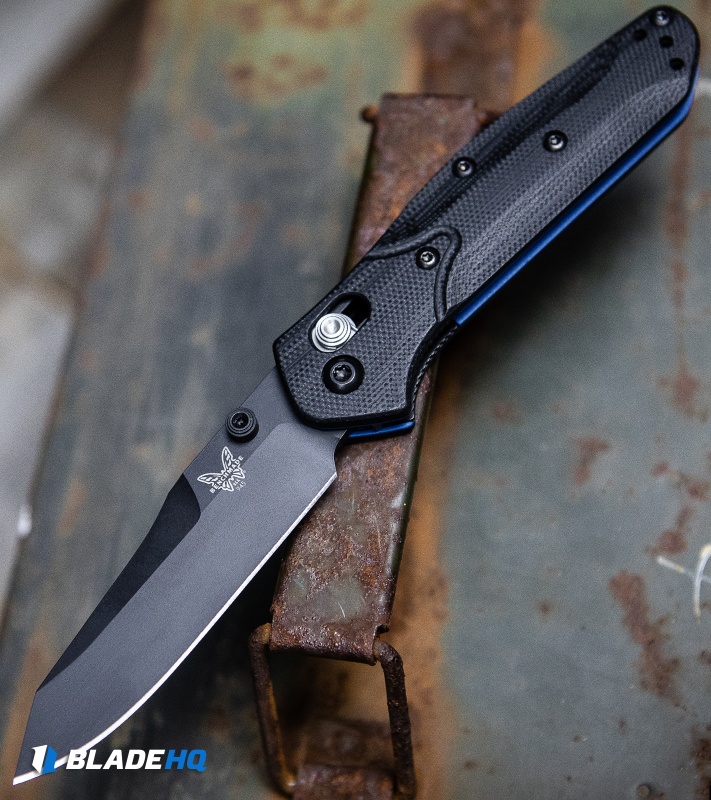Benchmade 945BK-1 Mini Osborne AXIS Lock Knife Black G-10 (2.9" Black)