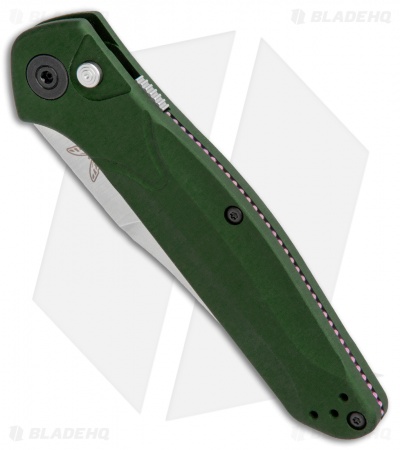 Benchmade Osborne 9400 Automatic Knife Green Aluminum (3.4" Satin)