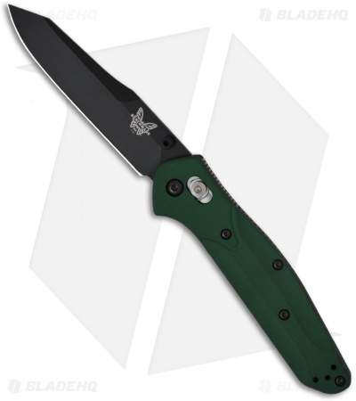 Benchmade 940 Osborne AXIS Lock Knife Green (3.4" Black) 940BK