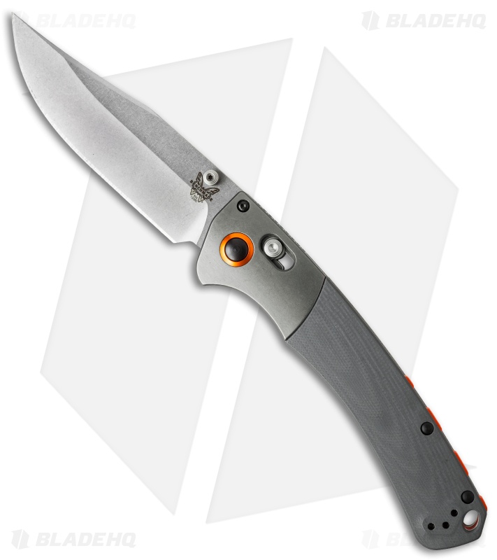 Benchmade Hunt Crooked River AXIS Lock Knife Gray G-10 (4