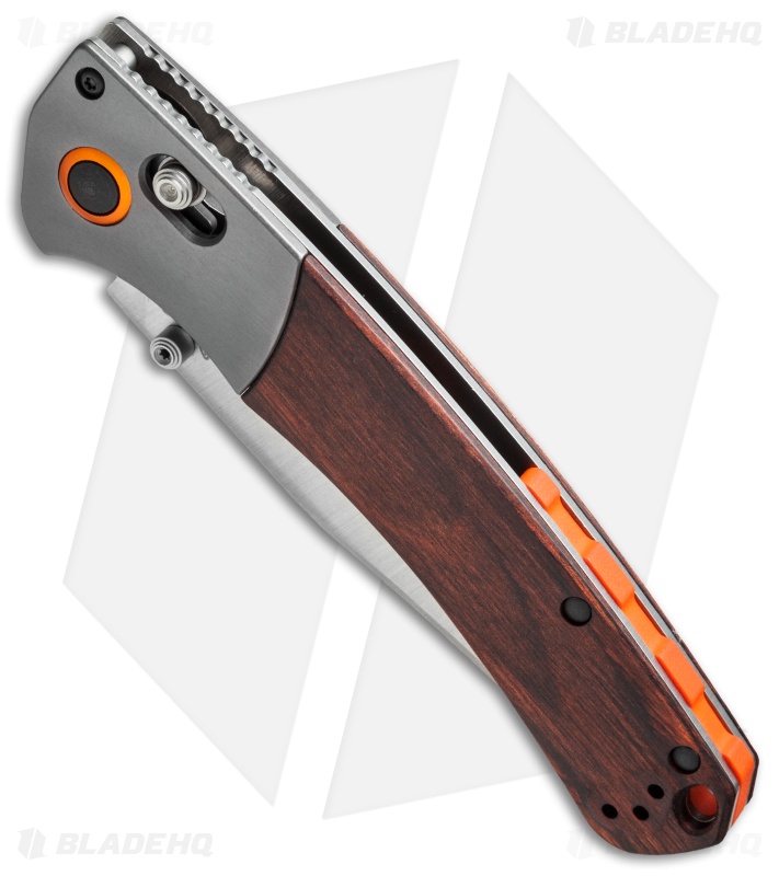 Benchmade Hunt Crooked River AXIS Lock Knife Dymondwood (4" Satin) 15080-2