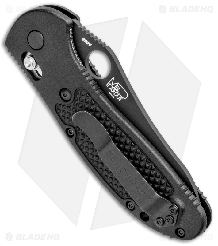 Benchmade Griptilian AXIS Lock Knife Black (3.45" Black Serr) 550SBK-S30V