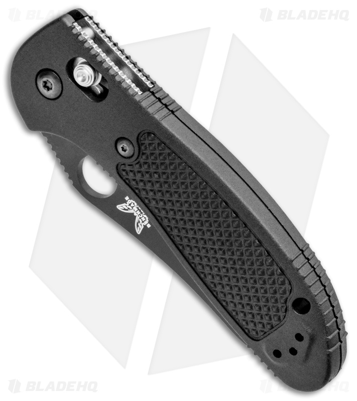 Benchmade Griptilian AXIS Lock Knife Black (3.45" Black Serr) 550SBK-S30V
