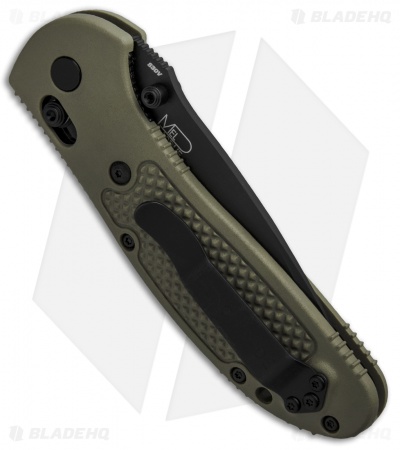 Benchmade Griptilian AXIS Lock Knife Olive Drab (3.45" Black) 551BKOD-S30V