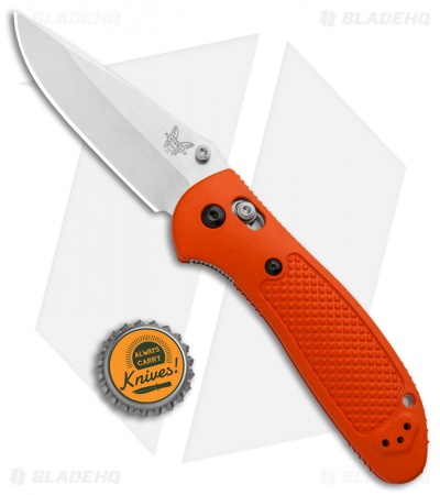 Benchmade Griptilian AXIS Lock Knife Orange (3.45" Satin) 551-ORG-154CM