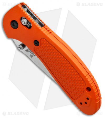 Benchmade Griptilian AXIS Lock Knife Orange (3.45" Satin) 551-ORG-S30V