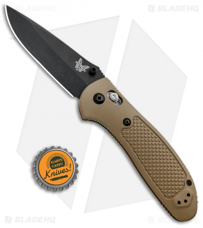 Benchmade Griptilian AXIS Lock Knife Sand (3.45" Black) 551BKSN-S30V